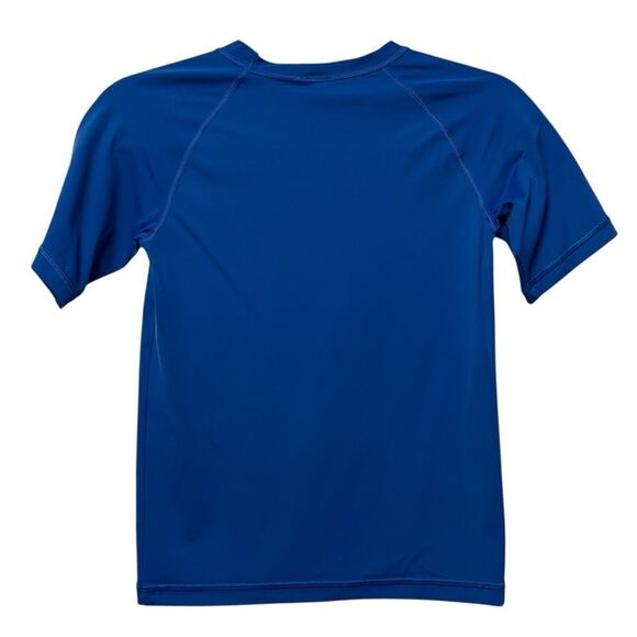 HANNA ANDERSSON Boy’s Short Sleeve Rash Guard Swim Shirt Blue 10 - Picture 3 of 4